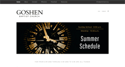 Desktop Screenshot of goshenbaptist.org
