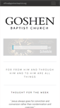 Mobile Screenshot of goshenbaptist.org